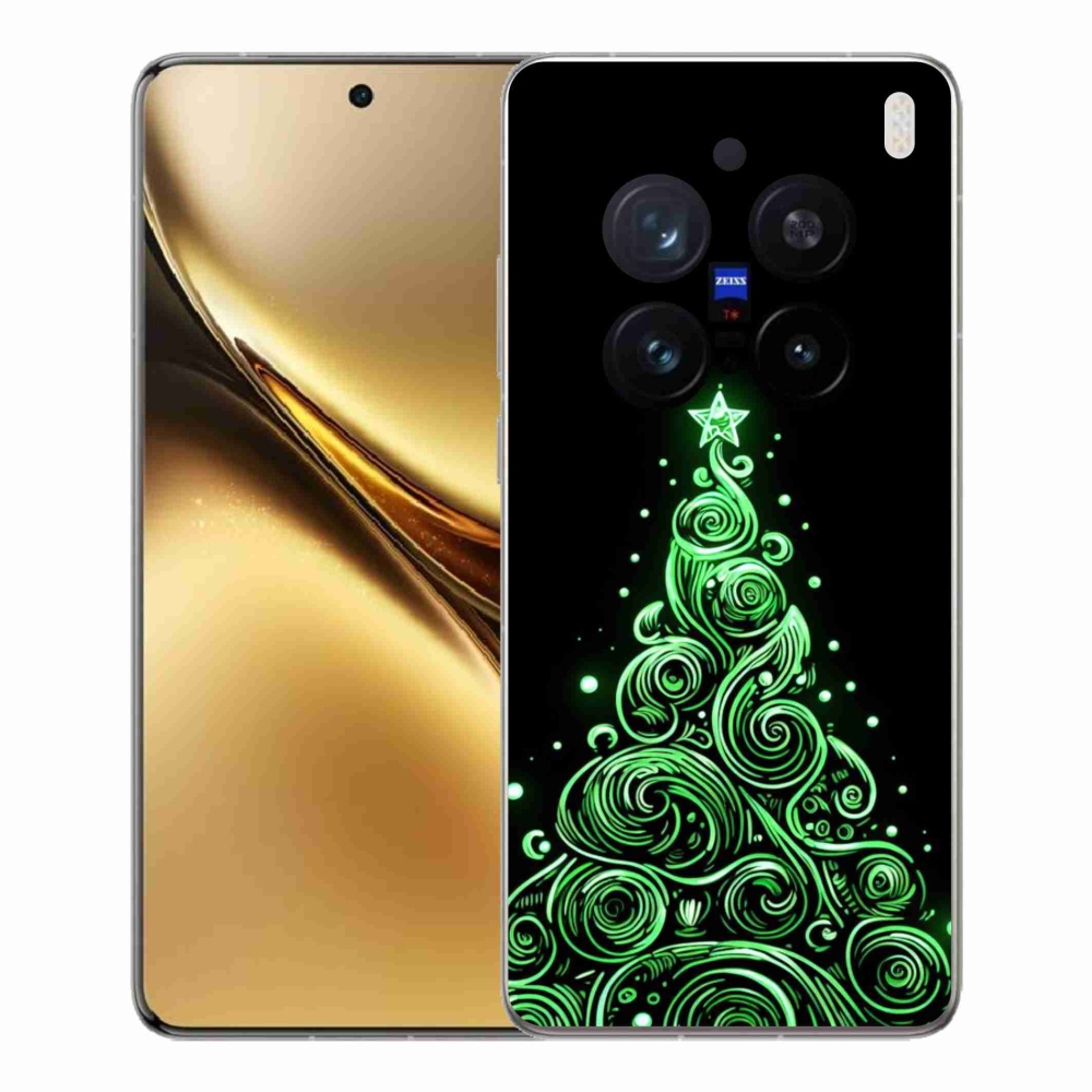 Gélový kryt mmCase na Vivo X200 Pro 5G - neónový vianočný stromček 3
