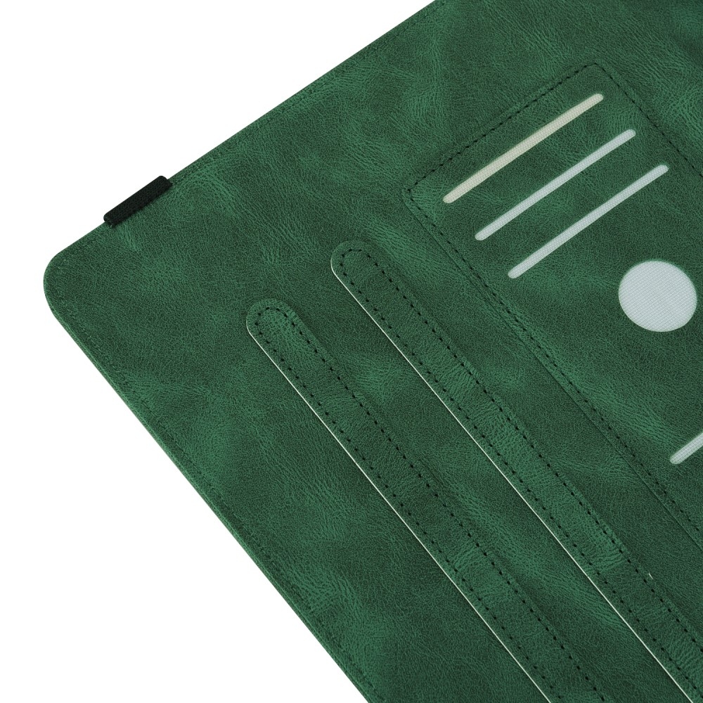 Imprint zatváracie púzdro na Lenovo Tab M10 5G - zelené
