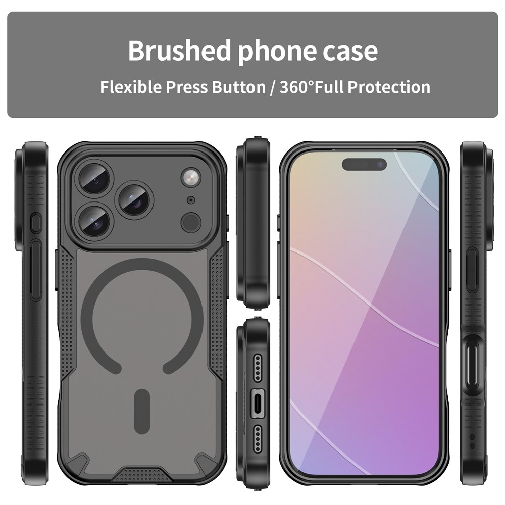 Froste odolný kryt s MagSafe na iPhone 18 Pro/17 Pro - čierny