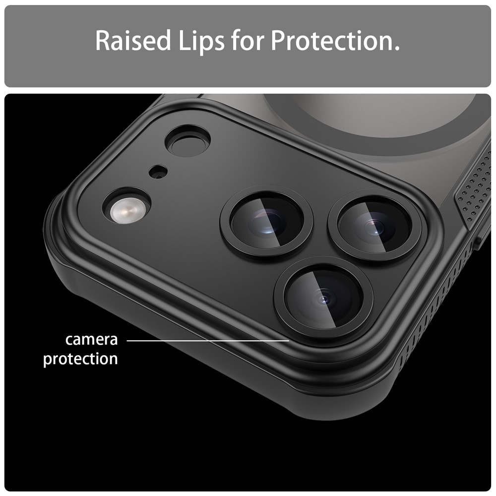 Froste odolný kryt s MagSafe na iPhone 18 Pro/17 Pro - čierny