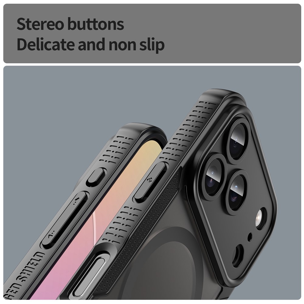 Froste odolný kryt s MagSafe na iPhone 18 Pro/17 Pro - čierny