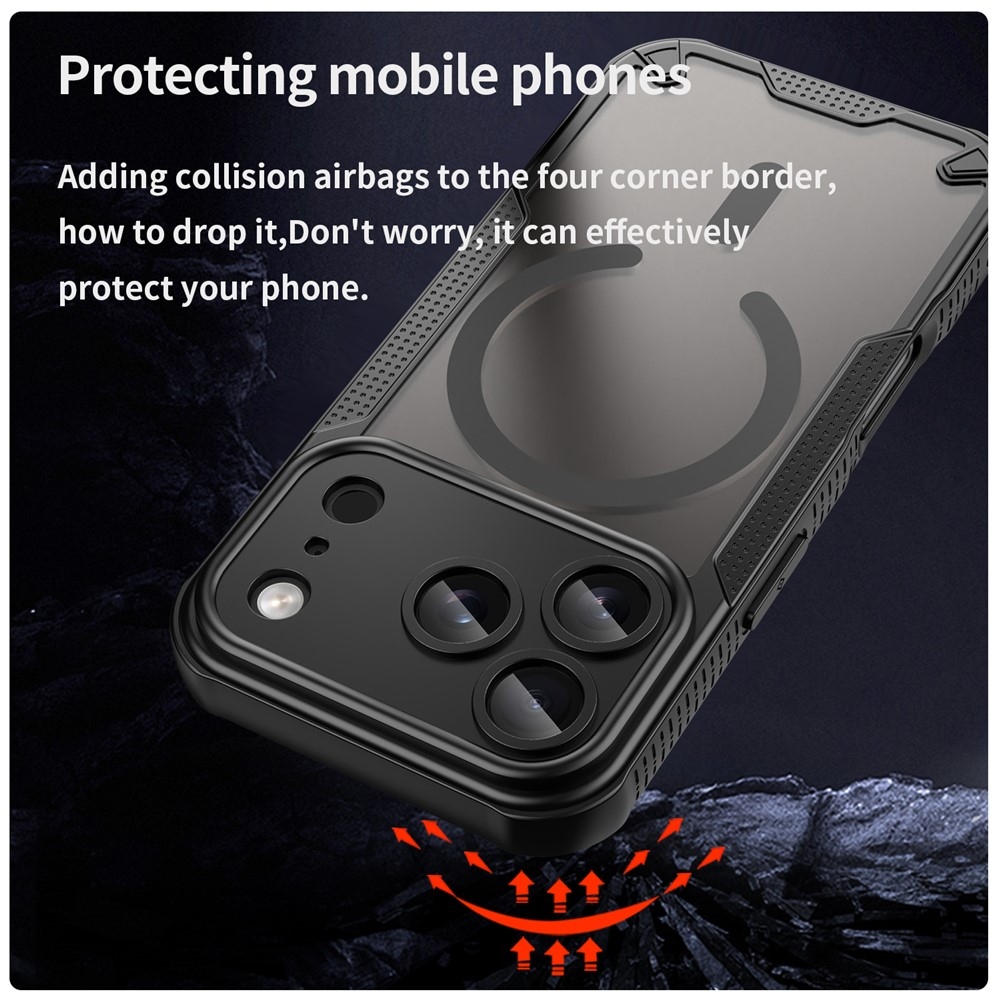 Froste odolný kryt s MagSafe na iPhone 18 Pro/17 Pro - čierny