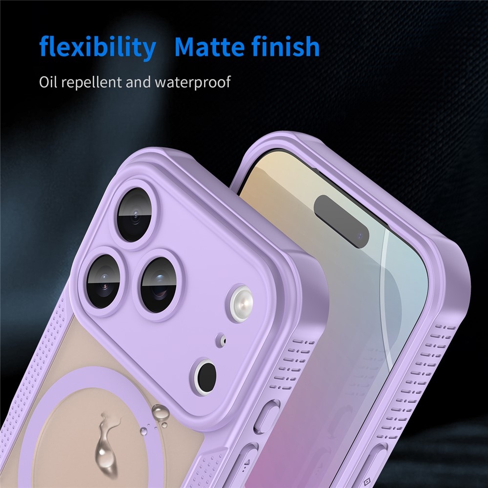 Froste odolný kryt s MagSafe na iPhone 18 Pro/17 Pro - fialový