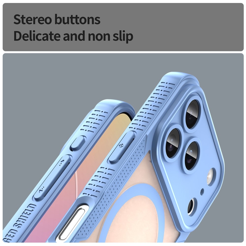 Froste odolný kryt s MagSafe na iPhone 18 Pro/17 Pro - modrý