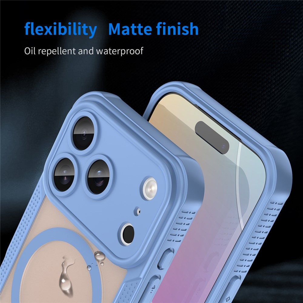 Froste odolný kryt s MagSafe na iPhone 18 Pro/17 Pro - modrý