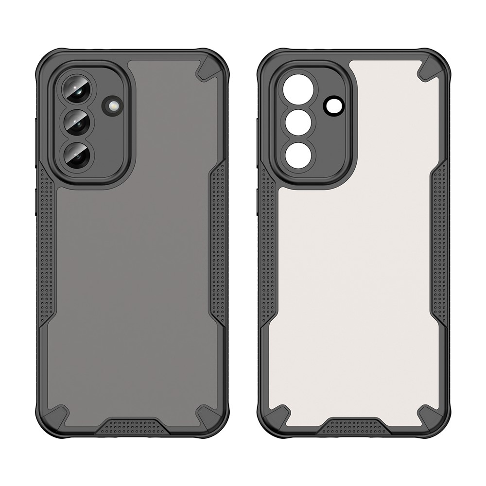 Frosted odolný kryt na Samsung Galaxy A37 5G - čierny