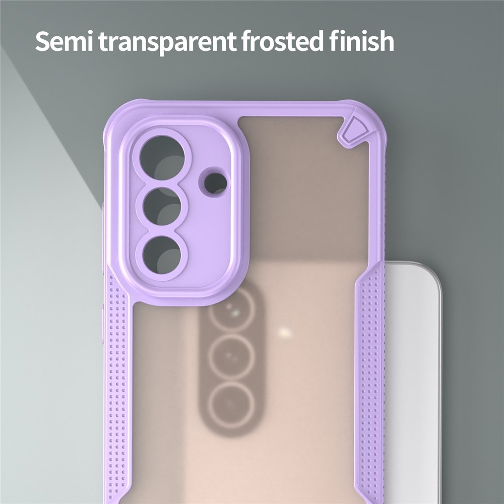 Frosted odolný kryt na Samsung Galaxy A37 5G - fialový