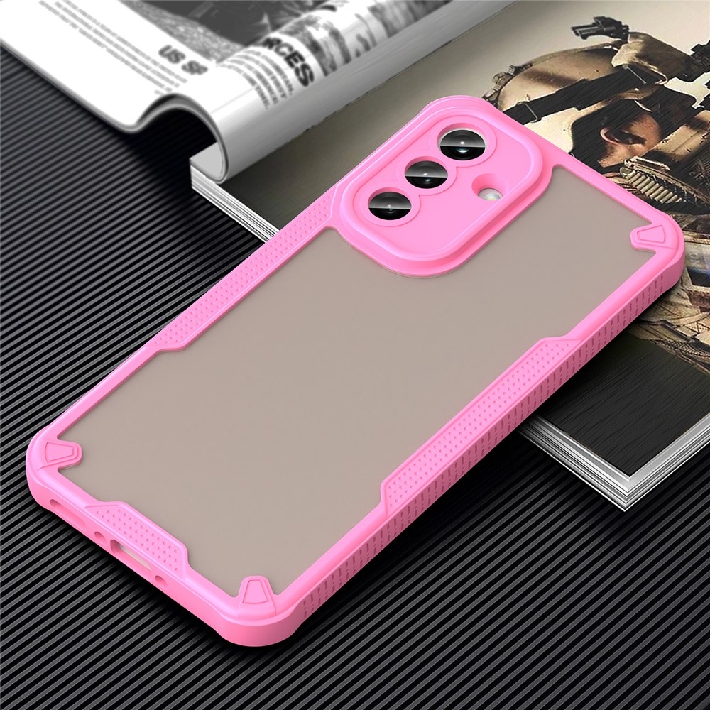 Frosted odolný kryt na Samsung Galaxy A37 5G - ružový