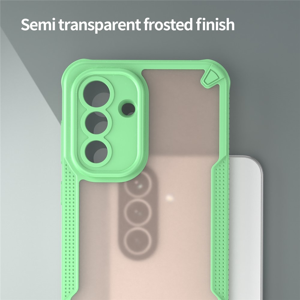 Frosted odolný kryt na Samsung Galaxy A37 5G - zelený