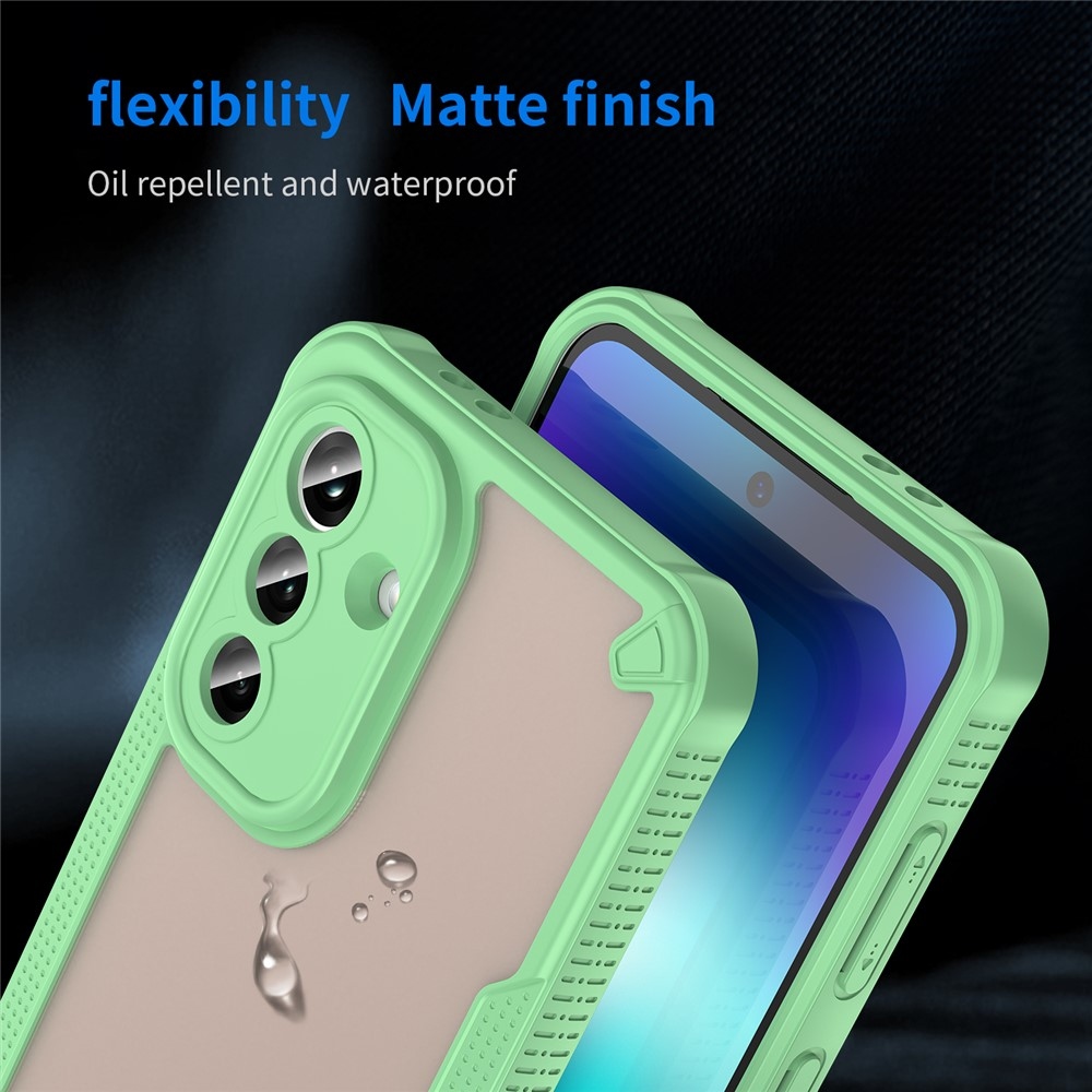 Frosted odolný kryt na Samsung Galaxy A37 5G - zelený