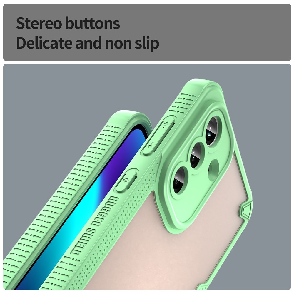 Frosted odolný kryt na Samsung Galaxy A37 5G - zelený