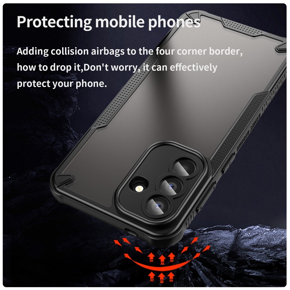 Frosted odolný kryt na Samsung Galaxy A57 5G - čierny