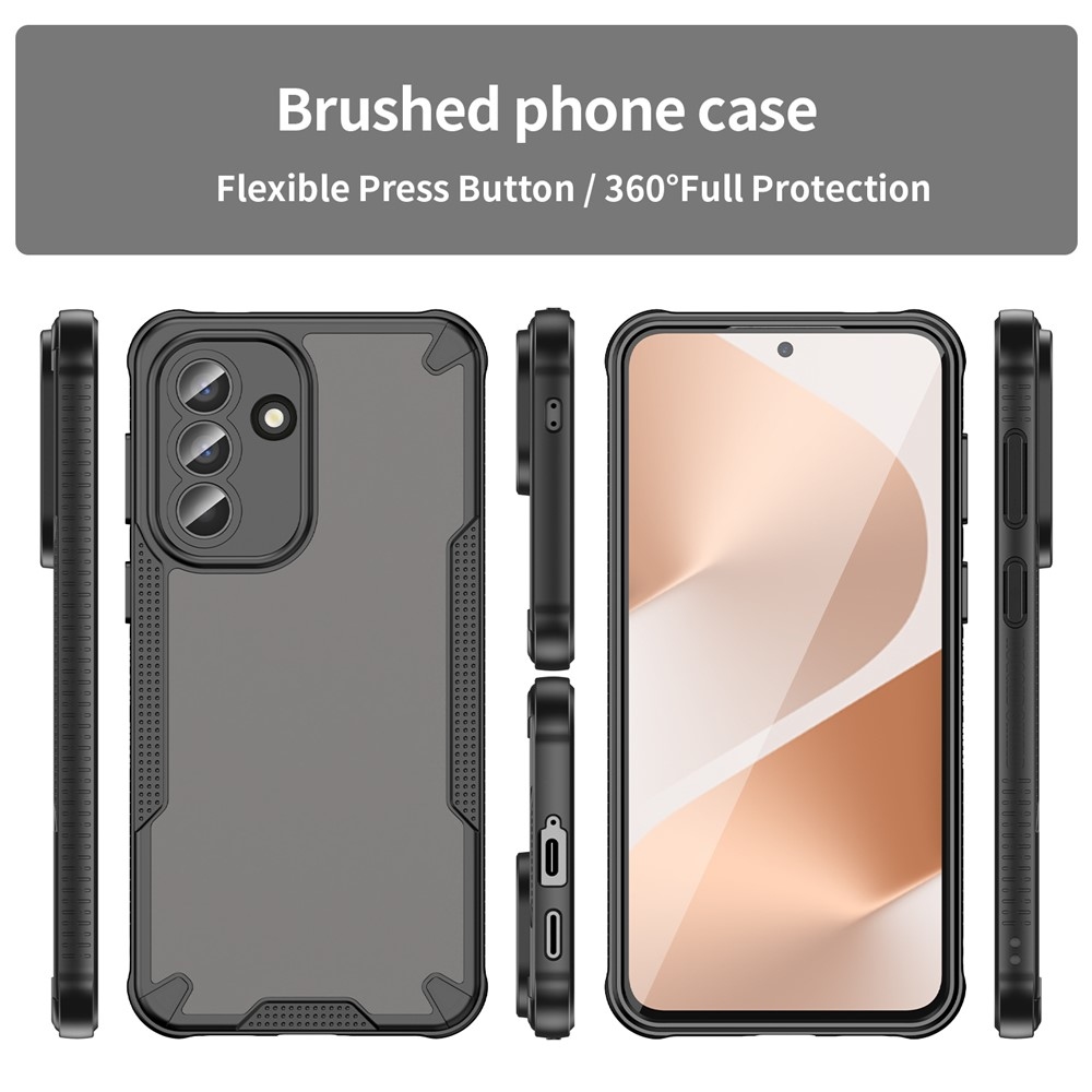 Frosted odolný kryt na Samsung Galaxy A57 5G - čierny