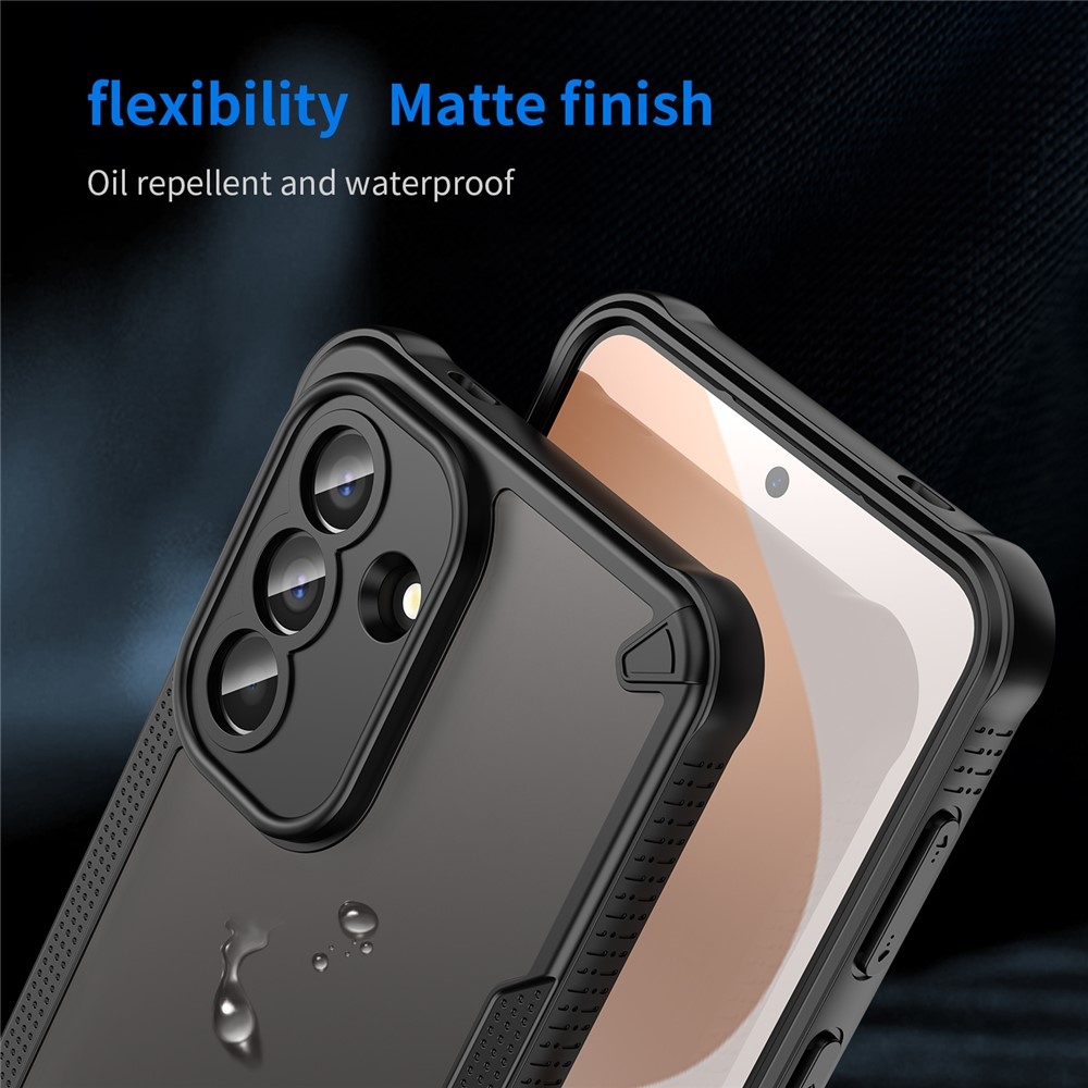 Frosted odolný kryt na Samsung Galaxy A57 5G - čierny