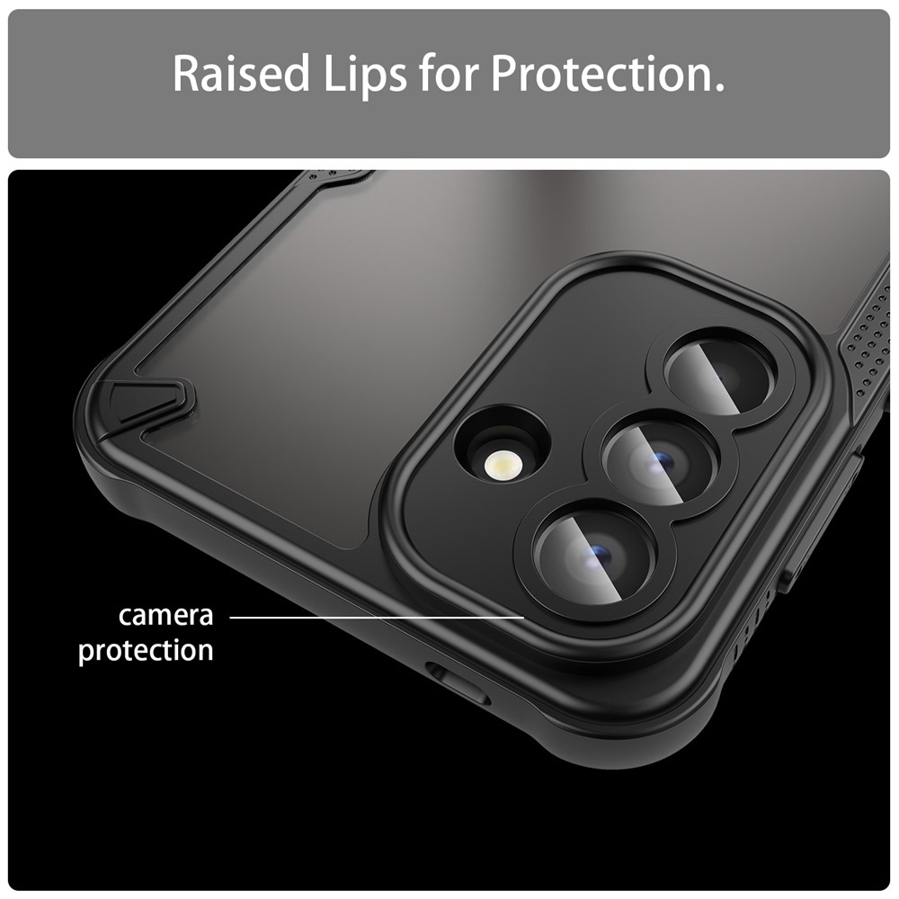 Frosted odolný kryt na Samsung Galaxy A57 5G - čierny