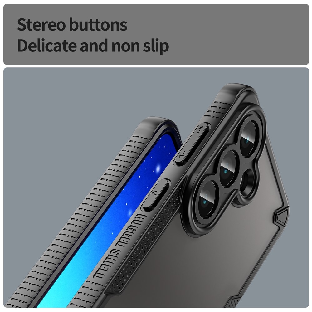Frosted odolný kryt na Samsung Galaxy S26 - čierny