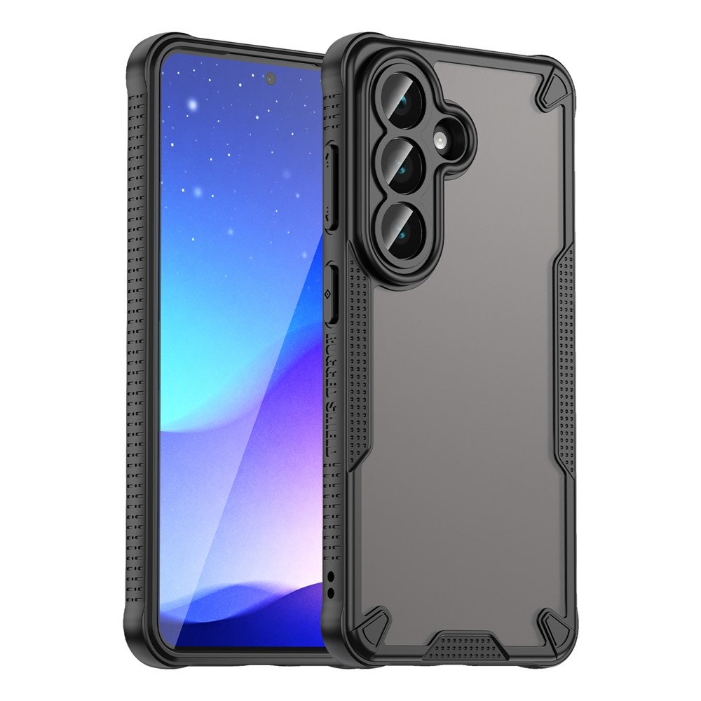 Frosted odolný kryt na Samsung Galaxy S26 - čierny