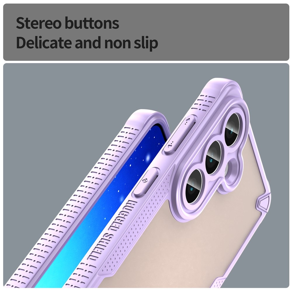 Frosted odolný kryt na Samsung Galaxy S26 - fialový