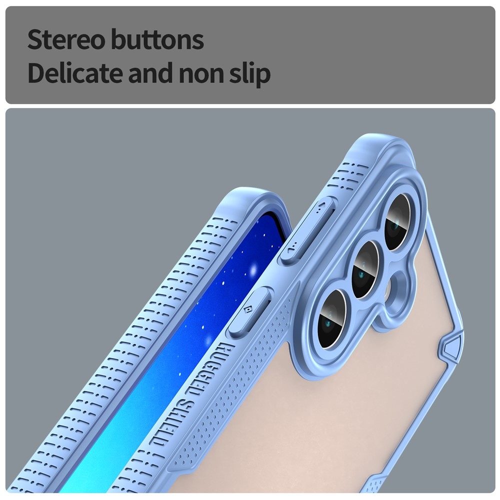 Frosted odolný kryt na Samsung Galaxy S26 - modrý