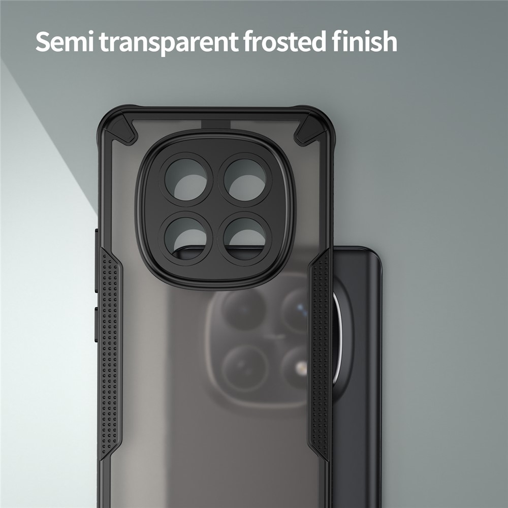 Frosted odolný kryt na Xiaomi Poco M8 5G/Redmi Note 15 5G/Note 15 4G - čierny