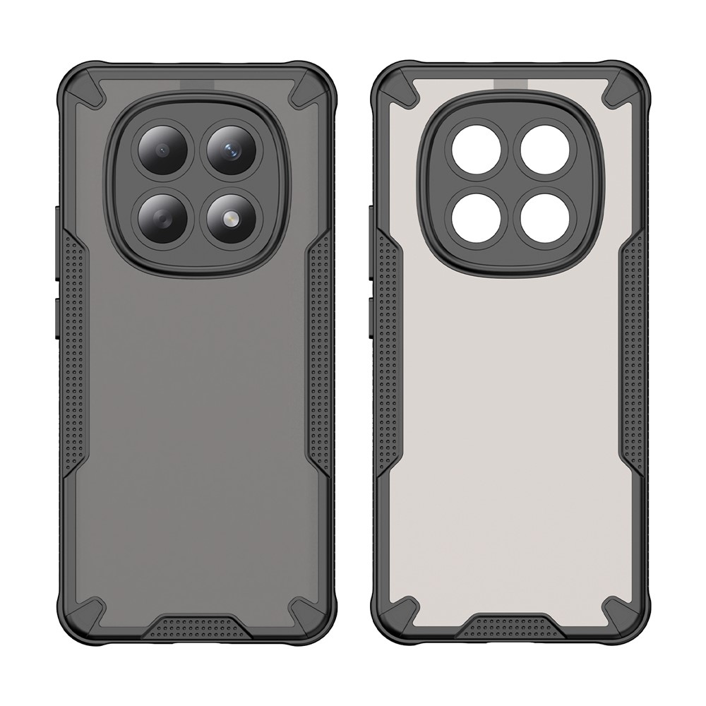 Frosted odolný kryt na Xiaomi Poco M8 5G/Redmi Note 15 5G/Note 15 4G - čierny