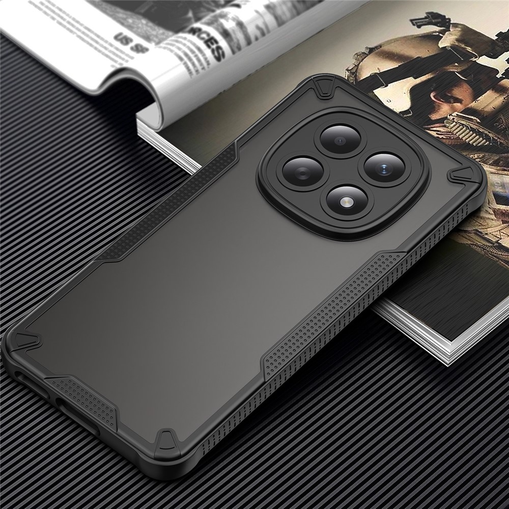 Frosted odolný kryt na Xiaomi Poco M8 5G/Redmi Note 15 5G/Note 15 4G - čierny