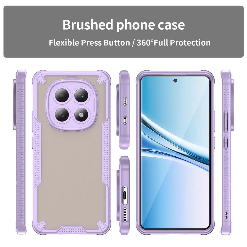 Frosted odolný kryt na Xiaomi Poco M8 5G/Redmi Note 15 5G/Note 15 4G - fialový