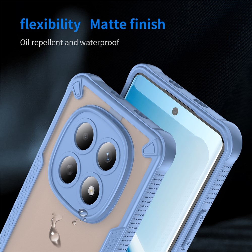 Frosted odolný kryt na Xiaomi Poco M8 5G/Redmi Note 15 5G/Note 15 4G - modrý