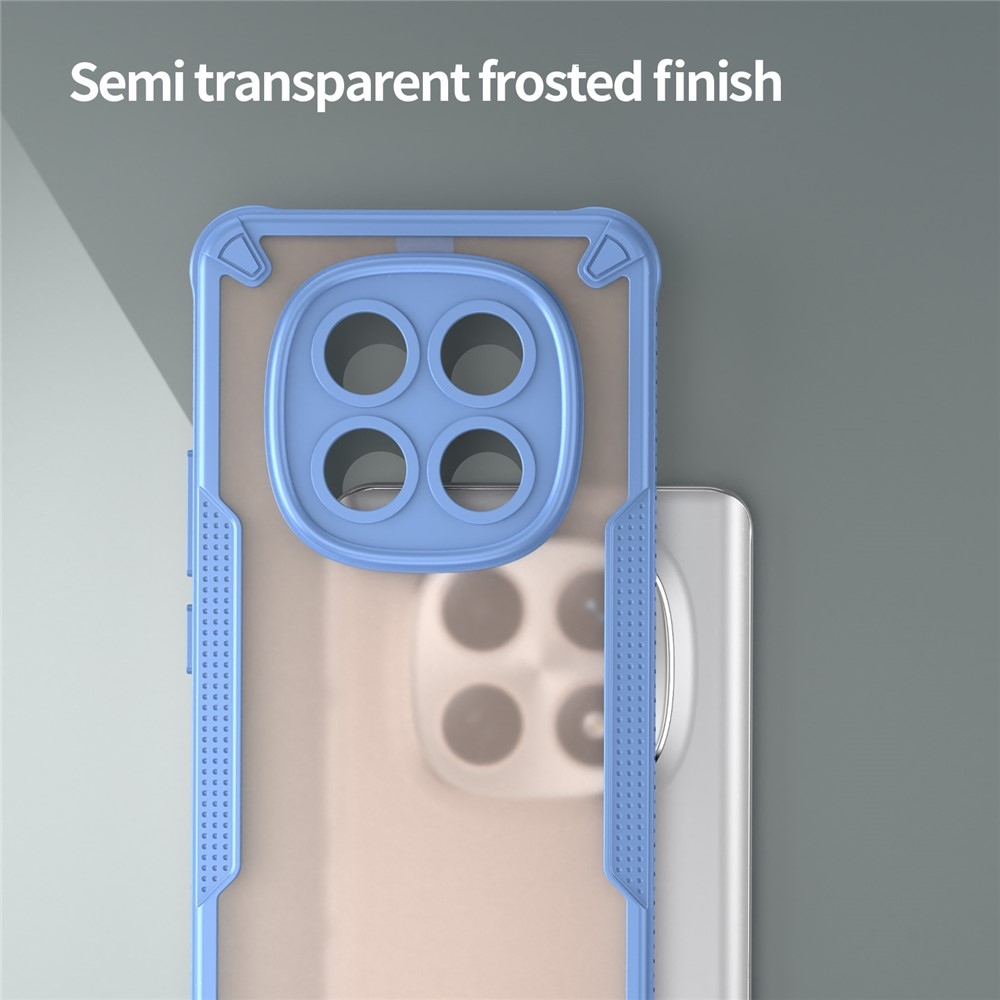 Frosted odolný kryt na Xiaomi Poco M8 5G/Redmi Note 15 5G/Note 15 4G - modrý