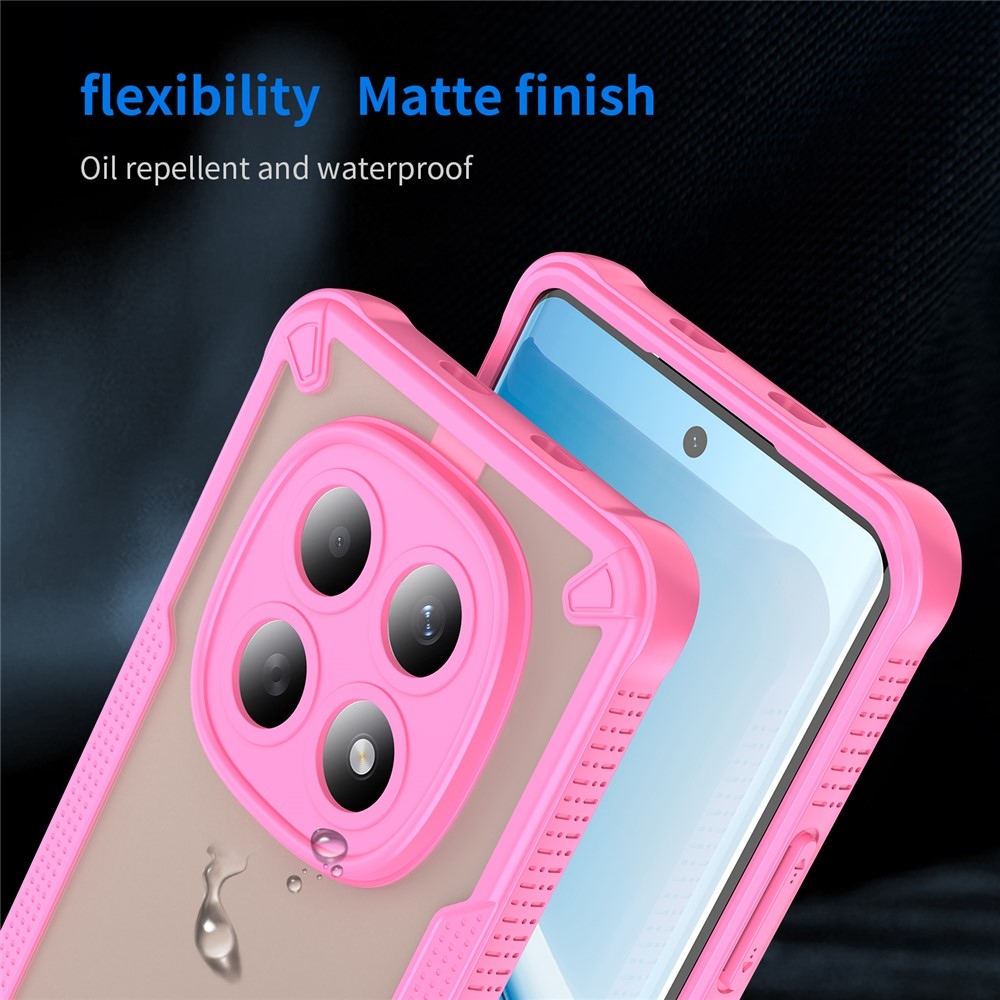 Frosted odolný kryt na Xiaomi Poco M8 5G/Redmi Note 15 5G/Note 15 4G - ružový