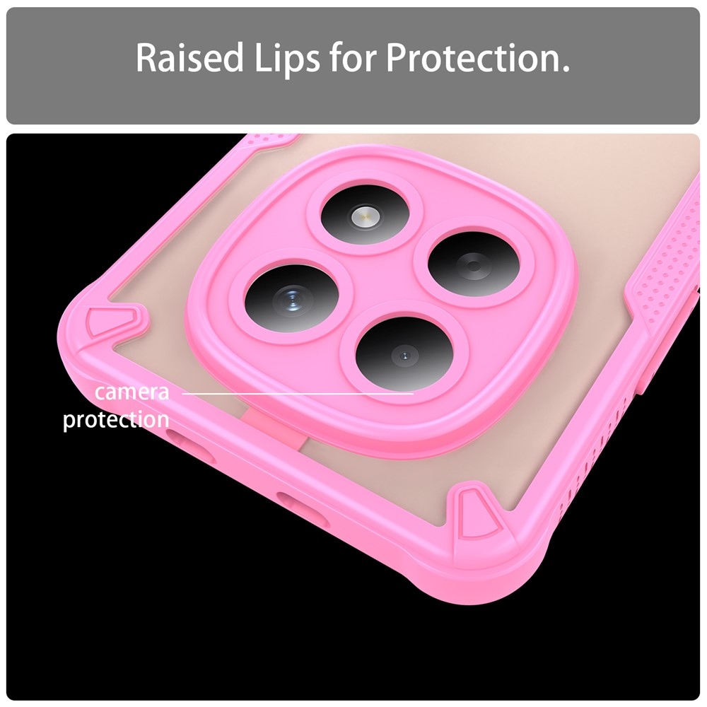 Frosted odolný kryt na Xiaomi Poco M8 5G/Redmi Note 15 5G/Note 15 4G - ružový