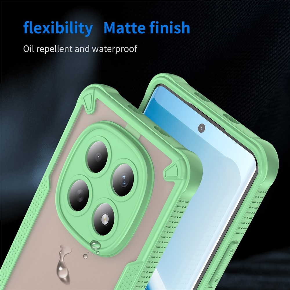 Frosted odolný kryt na Xiaomi Poco M8 5G/Redmi Note 15 5G/Note 15 4G - zelený