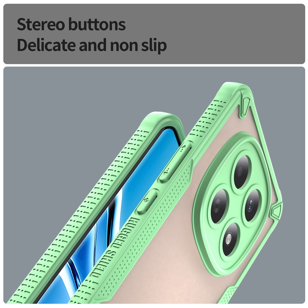 Frosted odolný kryt na Xiaomi Poco M8 5G/Redmi Note 15 5G/Note 15 4G - zelený