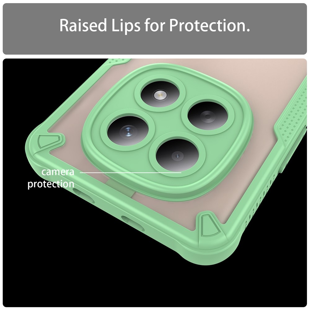 Frosted odolný kryt na Xiaomi Poco M8 5G/Redmi Note 15 5G/Note 15 4G - zelený