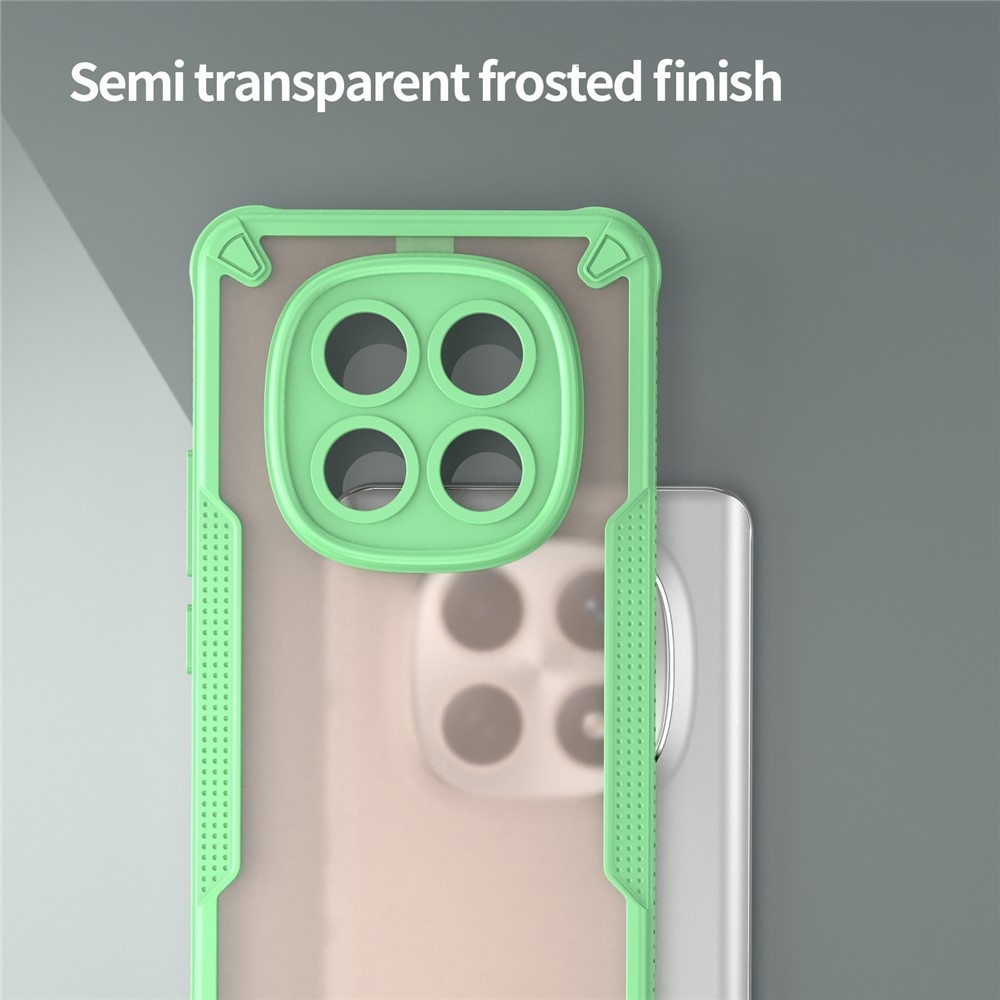 Frosted odolný kryt na Xiaomi Poco M8 5G/Redmi Note 15 5G/Note 15 4G - zelený
