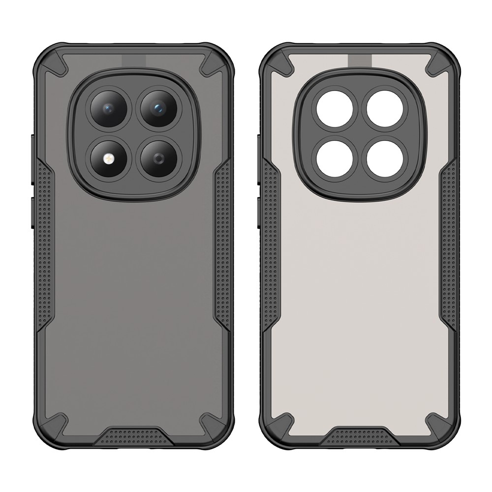 Frosted odolný kryt na Xiaomi Redmi Note 15 Pro 5G - čierny