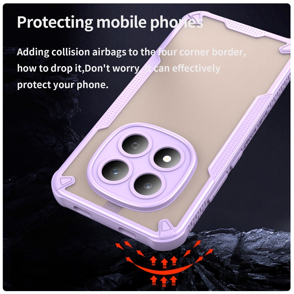 Frosted odolný kryt na Xiaomi Redmi Note 15 Pro 5G - fialový