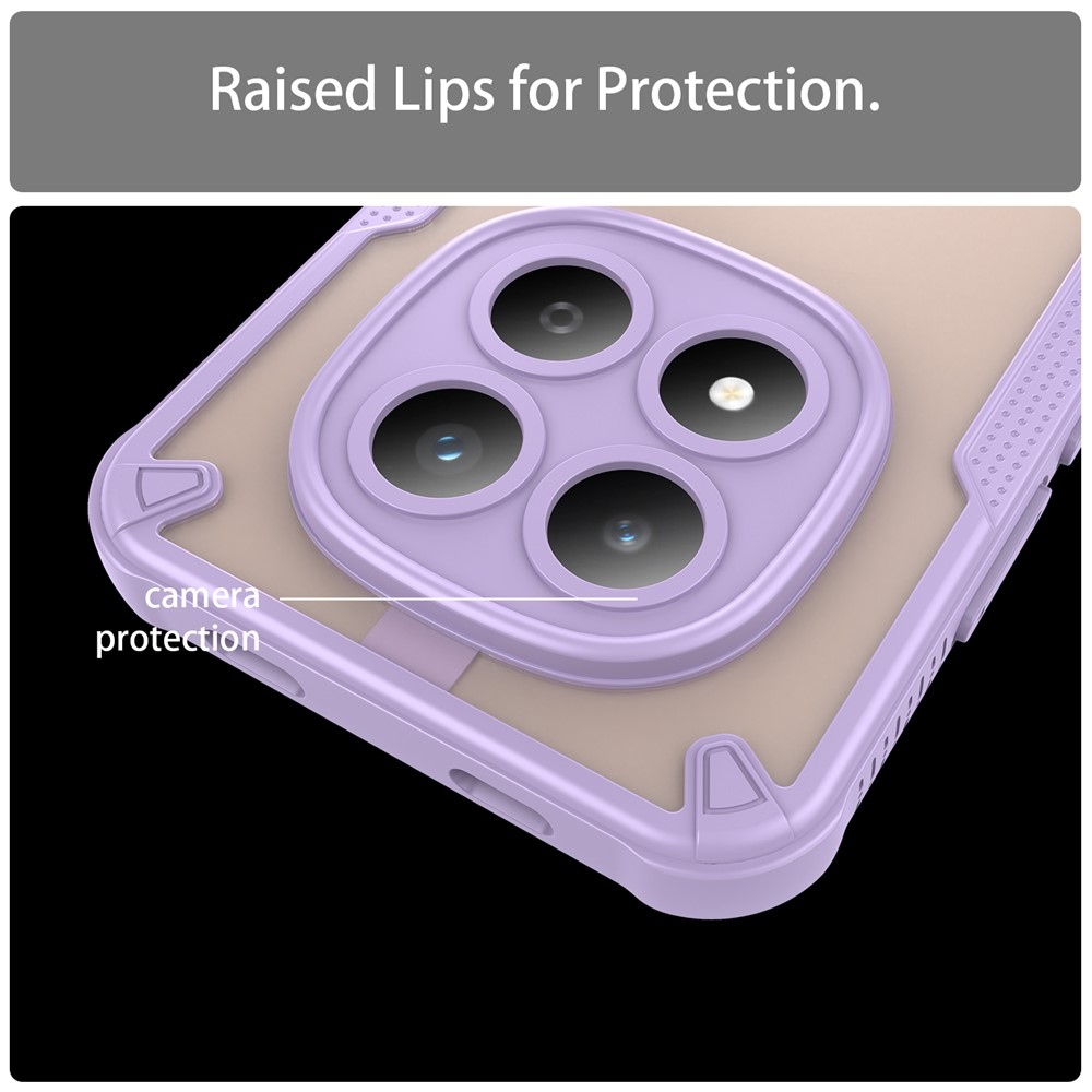 Frosted odolný kryt na Xiaomi Redmi Note 15 Pro 5G - fialový