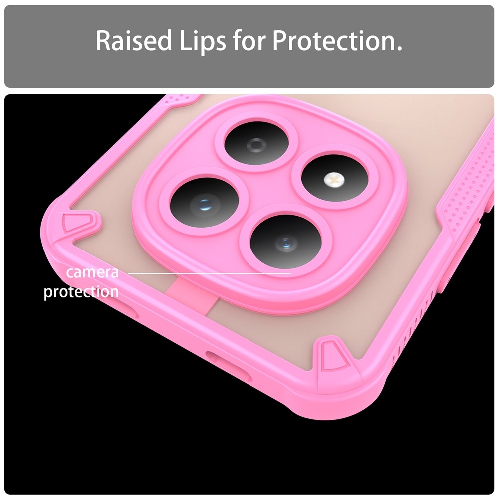 Frosted odolný kryt na Xiaomi Redmi Note 15 Pro 5G - ružový