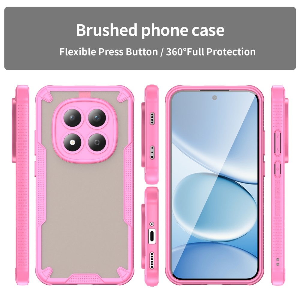 Frosted odolný kryt na Xiaomi Redmi Note 15 Pro 5G - ružový