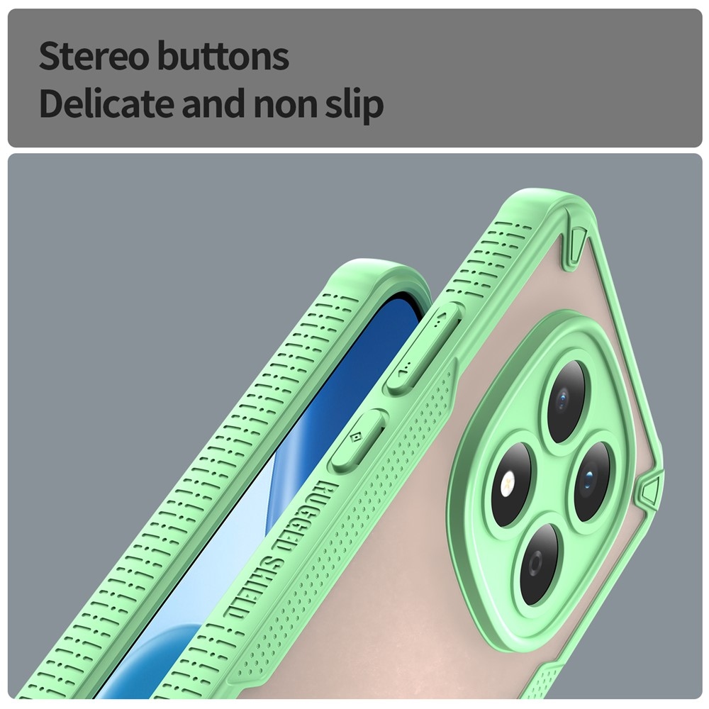 Frosted odolný kryt na Xiaomi Redmi Note 15 Pro 5G - zelený