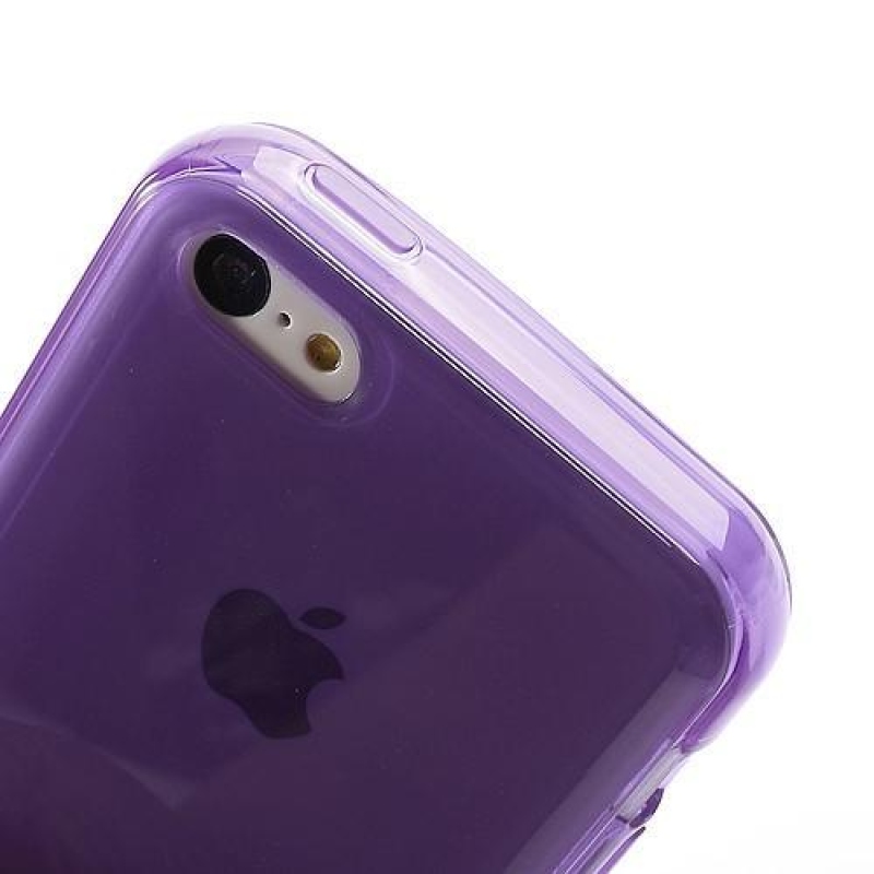 Frosty matný gélový obal na iPhone 5C - fialový