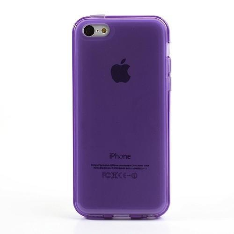 Frosty matný gélový obal na iPhone 5C - fialový