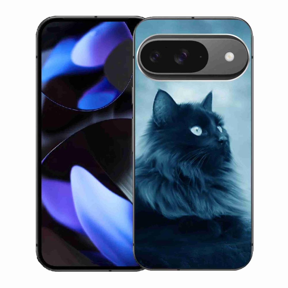 Gélový obal mmCase na Google Pixel 9/9 Pro - čierna mačka 1
