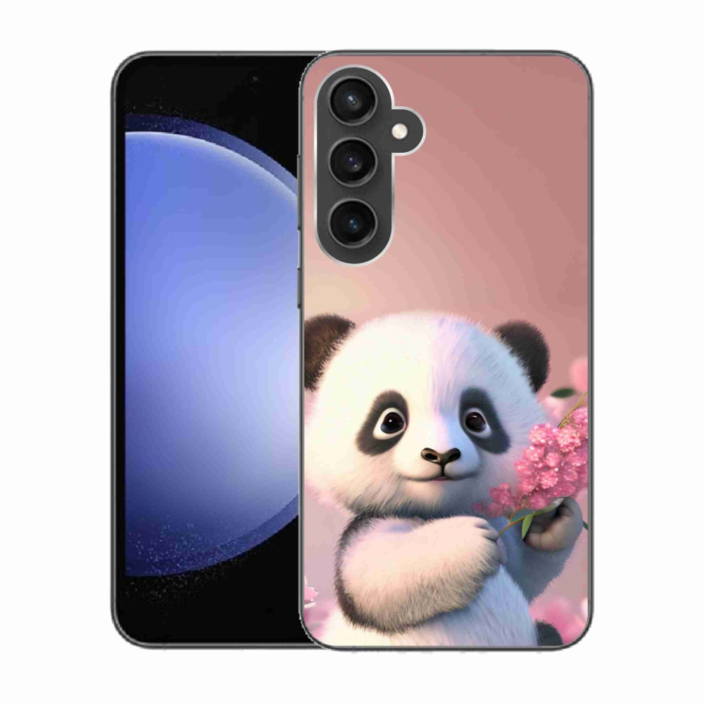 Gélový kryt mmCase na Samsung Galaxy S23 FE - roztomilá panda