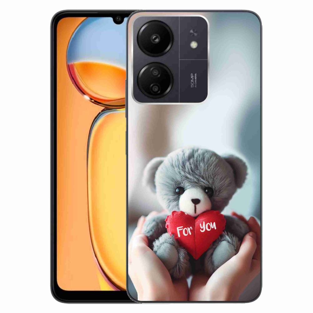 Gélový kryt mmCase na Xiaomi Poco C65/Redmi 13C - medvedík pre zamilovaných