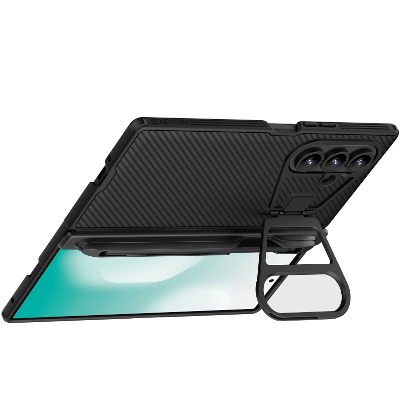 Nillkin CamShield Prop Pen Slot (Transparent Lens) Zadný kryt pre Samsung Galaxy Z Fold 7 Black