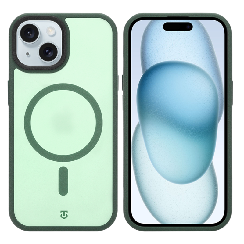 Tactical MagForce Hypersand puzdro pre Apple iPhone 15 v farbe Forest Green