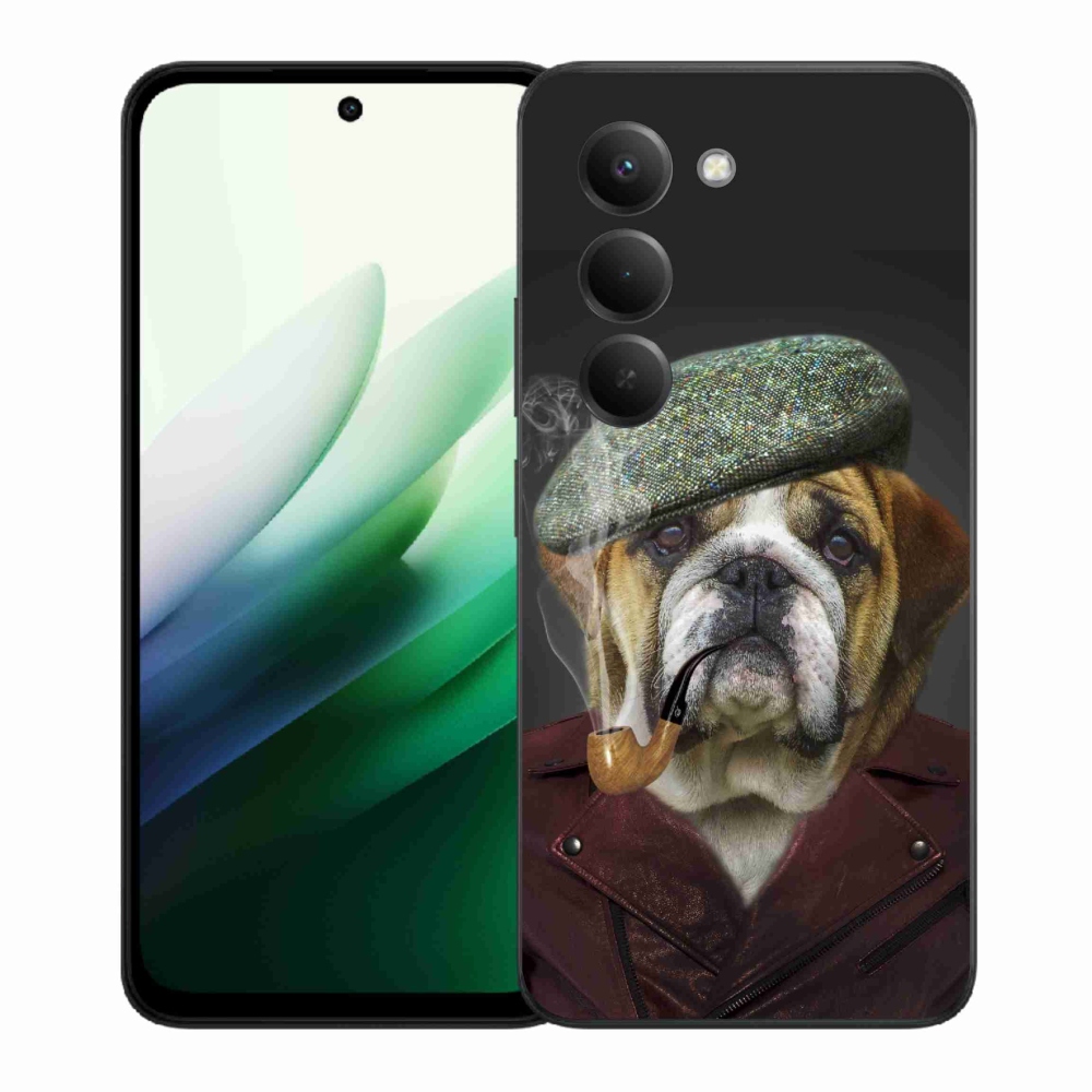 Gélový kryt mmCase na Xiaomi Redmi 15 5G (169mm) - pes s fajkou