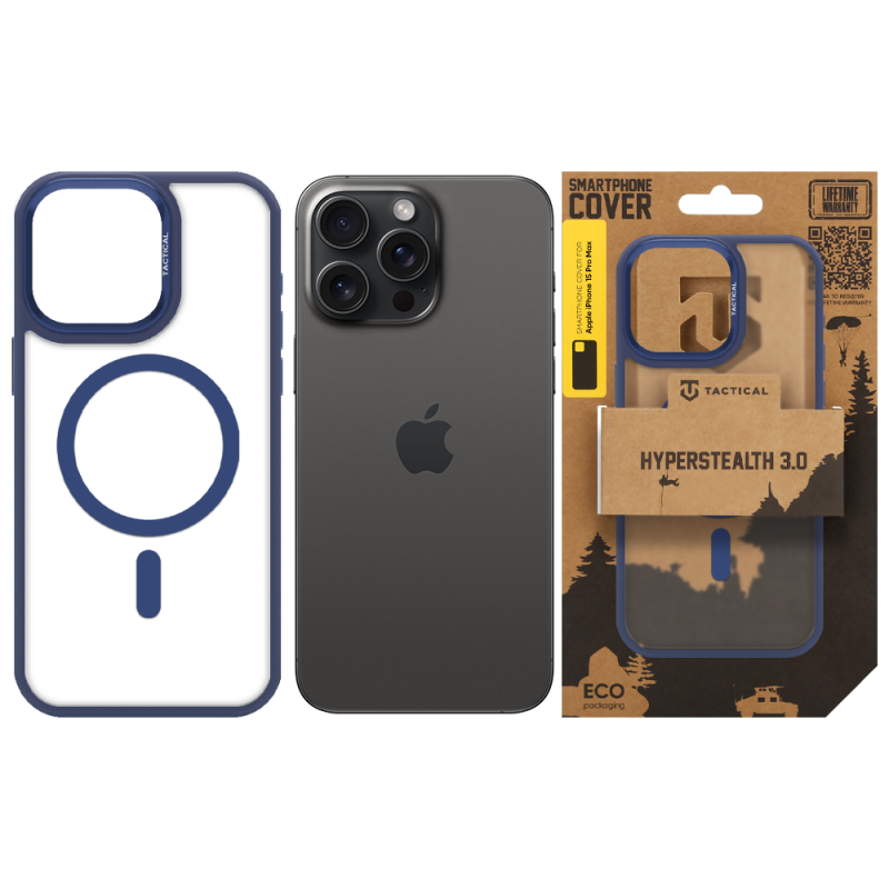 Tactical MagForce Hyperstealth 3.0 Puzdro pre Apple iPhone 15 Pro Max Deep Blue